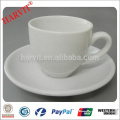 Modern Tea Cup and Saucer/Plain White Tea Cup/200cc White Porcelain Tea Cup and Saucer